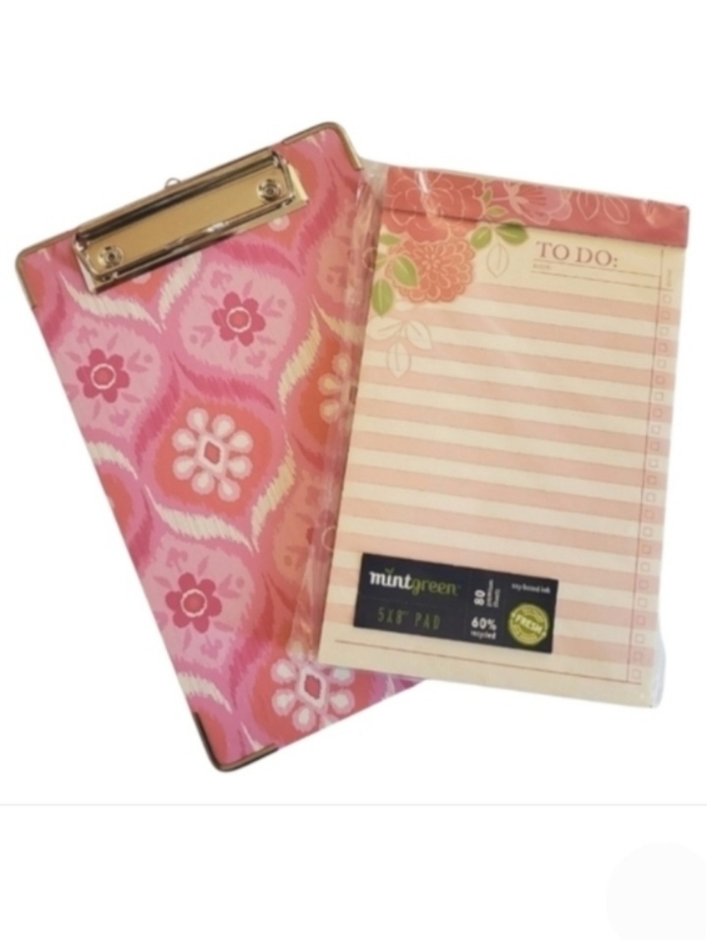 MintGreen Mini Clipboard and To Do List Pad